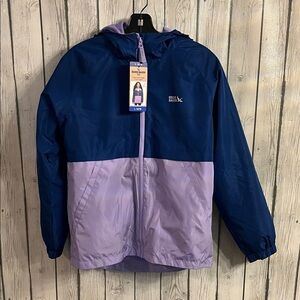 NWT Eddie Bauer Girls 2 in 1 Jacket in Navy and Lavender Size L (14/16)